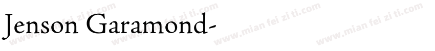 Jenson Garamond字体转换